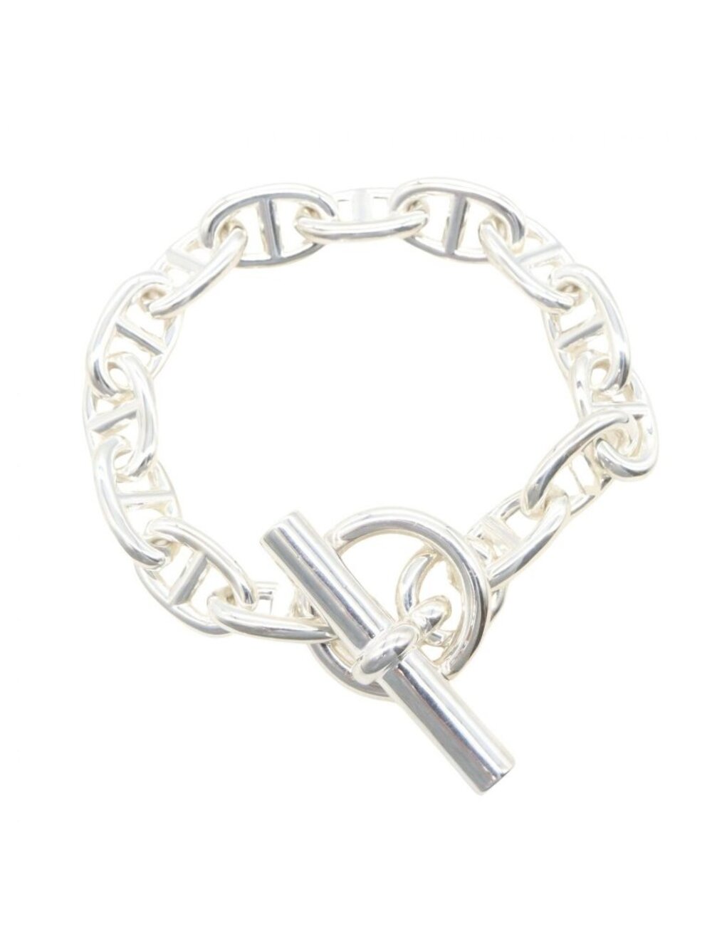 Hermes Bracelet Chaine D'ancre MM 14 Links 14.5 925 Sterling Silver